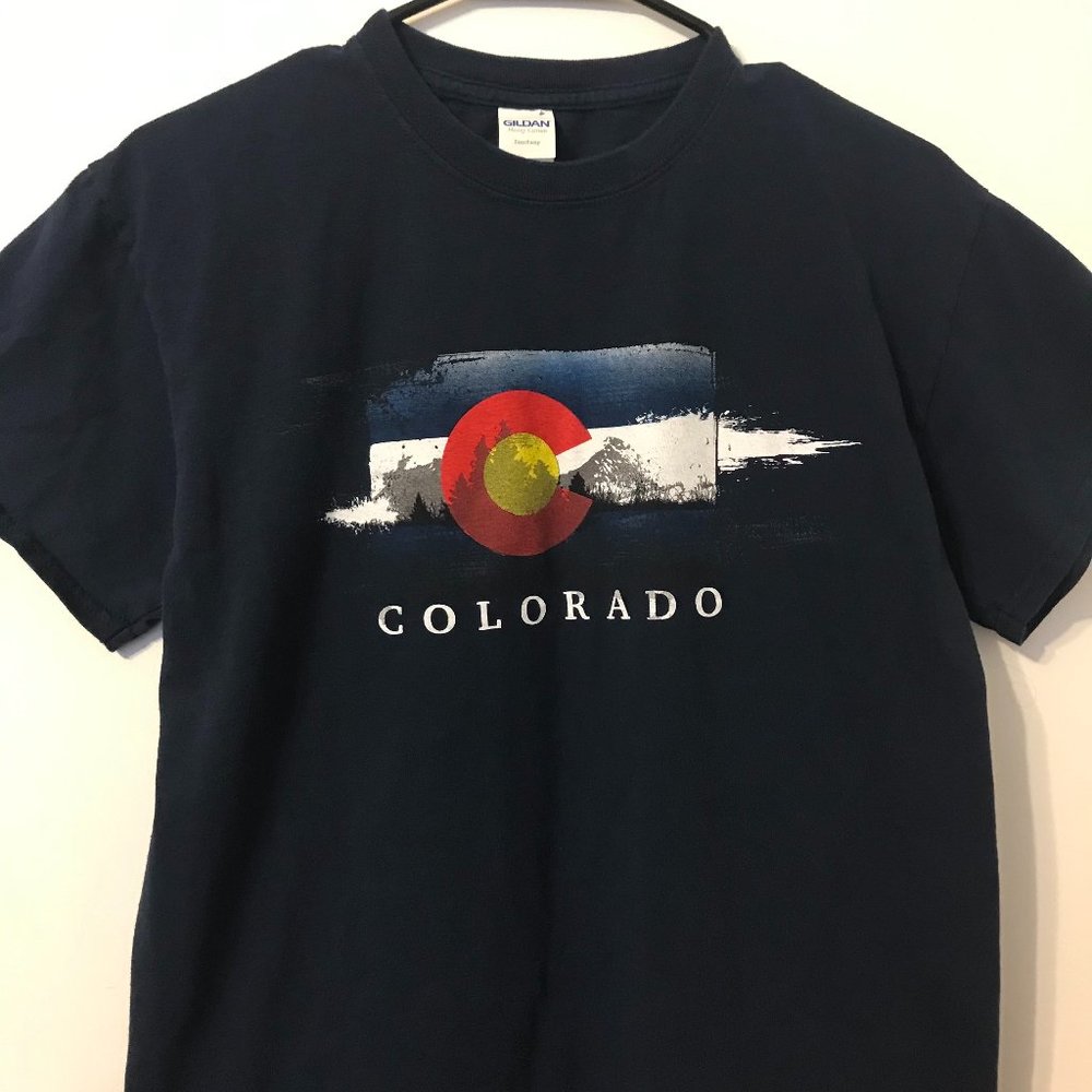 Navy Blue Colorado Graphic Tee